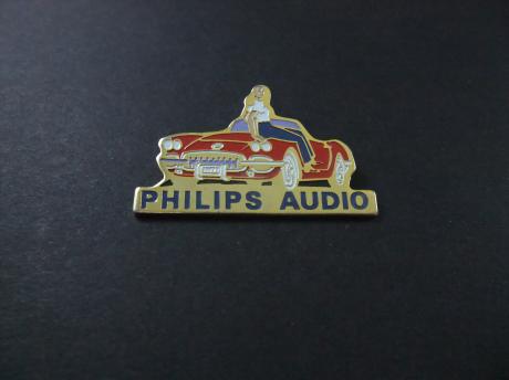 Chevrolet Corvette C1 , 1962 ( Philips audio) Pin Up op motorkap